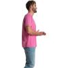 Fruit of the Loom Men’s Crafted Comfort Tee, Relaxed & Classic Fit, Sizes S-2X(Classic Fit – Cotton – Pink Flash)