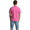 Fruit of the Loom Men’s Crafted Comfort Tee, Relaxed & Classic Fit, Sizes S-2X(Classic Fit – Cotton – Pink Flash)