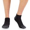 Fruit of the Loom Mens Dual Defense Ankle Socks (12 Pack)(Black)