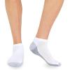 Fruit of the Loom Mens Dual Defense Ankle Socks (12 Pack)(White)