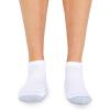 Fruit of the Loom Mens Dual Defense Ankle Socks (12 Pack)(White)