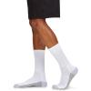 Fruit of the Loom Men’s Dual Defense Crew Socks (12 Pack), White, Medium (6 – 12)