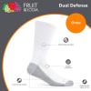 Fruit of the Loom Men’s Dual Defense Crew Socks (12 Pack), White, Medium (6 – 12)