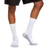Fruit of the Loom Men’s Dual Defense Crew Socks (12 Pack), White, Medium (6 – 12)