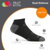 Fruit of the Loom Men’s Dual Defense Low Cut Socks (12 Pack)(Black)
