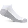 Fruit of the Loom Men’s Dual Defense Low Cut Socks (12 Pack)(White)