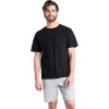 Fruit of the Loom Men’s Eversoft Cotton Short Sleeve Pocket T-Shirts, Breathable, 2-Pack(2 Pack – Black)