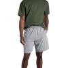 Fruit of the Loom Men’s Eversoft Cotton Shorts with Pockets (S-4XL)(2 Pack – Grey Heather)