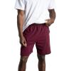Fruit of the Loom Men’s Eversoft Cotton Shorts with Pockets (S-4XL)(2 Pack – Maroon)
