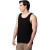Fruit of the Loom Men’s Eversoft Cotton Sleeveless T Shirts, Breathable & Moisture Wicking with Odor Control, Sizes S-4x(Black Ink)