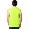 Fruit of the Loom Men’s Eversoft Cotton Sleeveless T Shirts, Breathable & Moisture Wicking with Odor Control, Sizes S-4x(Safety Green)