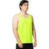 Fruit of the Loom Men’s Eversoft Cotton Sleeveless T Shirts, Breathable & Moisture Wicking with Odor Control, Sizes S-4x(Tank – 2 Pack – Safety Green)