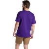 Fruit of the Loom Mens Eversoft Cotton T Shirts, Breathable & Moisture Wicking with Odor Control, Sizes S-4x(2 Pack Purple)
