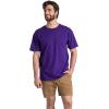 Fruit of the Loom Mens Eversoft Cotton T Shirts, Breathable & Moisture Wicking with Odor Control, Sizes S-4x(2 Pack Purple)