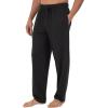 Fruit of the Loom Men’s Extended Sizes Jersey Knit Sleep Pajama Lounge Pant (1 & 2 Packs)(Black)