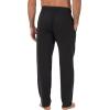 Fruit of the Loom Men’s Extended Sizes Jersey Knit Sleep Pajama Lounge Pant (1 & 2 Packs)(Black/Black (2-pack))