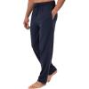 Fruit of the Loom Men’s Extended Sizes Jersey Knit Sleep Pajama Lounge Pant (1 & 2 Packs)(Black/Navy (2-pack))