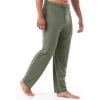 Fruit of the Loom Men’s Extended Sizes Jersey Knit Sleep Pajama Lounge Pant (1 & 2 Packs)(Dark Green)