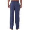 Fruit of the Loom Men’s Extended Sizes Jersey Knit Sleep Pajama Lounge Pant (1 & 2 Packs)(Navy Foulard)