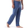 Fruit of the Loom Men’s Extended Sizes Jersey Knit Sleep Pajama Lounge Pant (1 & 2 Packs)(Navy Heather)