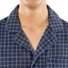 Fruit of the Loom Men’s Flannel Pajama Sleep Set(Navy Plaid)