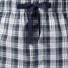 Fruit of the Loom Men’s Jersey Henley Top and Broadcloth Pant Sleep Pajama Set(Navy/Green Plaid)