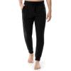 Fruit of the Loom Men’s Jersey Knit Jogger Sleep Pant (1 and 2 Packs)(Black/Navy)