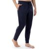 Fruit of the Loom Men’s Jersey Knit Jogger Sleep Pant (1 and 2 Packs)(Grey Heather/Navy)