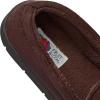 Fruit of the Loom Men’s Moccasin Slippers – Memory Foam Indoor Outdoor House Shoes, Cozy Fuzzy Footwear for Men, Dad, Husband, Christmas Gift, Non-Slip Suede Design(Brown)