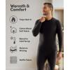 Fruit of the Loom Men’s Recycled Waffle Thermal Underwear Henley Top (1 and 2 Packs)(Greystone Heather)