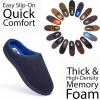 Fruit of the Loom Men’s Ribbed Jersey Clog Slippers – Memory Foam Sole – Indoor/Outdoor, Pantuflas Machine Washable(Navy)