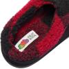 Fruit of the Loom Men’s Slipper, Indoor/Outdoor, Microsuede Clog(Black)