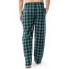 Fruit of the Loom Men’s Soft Flannel Pajama Lounge Sleep Pant(Green Plaid)