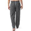 Fruit of the Loom Men’s Soft Flannel Pajama Lounge Sleep Pant(Grey Plaid)