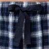 Fruit of the Loom Men’s Soft Flannel Pajama Lounge Sleep Pant(Navy Plaid)