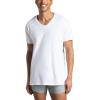 Fruit of the Loom Men’s V-Neck Undershirts, Moisture Wicking & Tag Free, Also Available in Tall Sizes(Tall Man – White – 6 Pack)