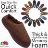 Fruit of the Loom Men’s Waffle Clog Slippers – Fleece, Memory Foam Sole – Indoor/Outdoor, Pantuflas Machine Washable(Brown)