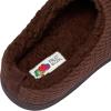 Fruit of the Loom Men’s Waffle Clog Slippers – Fleece, Memory Foam Sole – Indoor/Outdoor, Pantuflas Machine Washable(Brown)