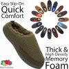 Fruit of the Loom Men’s Waffle Clog Slippers – Fleece, Memory Foam Sole – Indoor/Outdoor, Pantuflas Machine Washable(Olive)