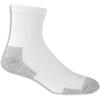 Fruit of the Loom Men’s Work Gear Short Boot Crew Socks (6 Pack), White, Medium (6-12)