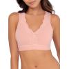 Fruit of the Loom Women’s 2-Pack Full Coverage Wireless Cotton Bra – Soft & Everyday Comfort(Blushing Rose/White)