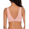 Fruit of the Loom Women’s 2-Pack Full Coverage Wireless Cotton Bra – Soft & Everyday Comfort(Blushing Rose/White)