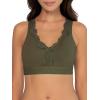 Fruit of the Loom Women’s 2-Pack Full Coverage Wireless Cotton Bra – Soft & Everyday Comfort(Desert Dusk/Olive Night)