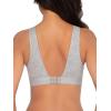 Fruit of the Loom Women’s 2-Pack Full Coverage Wireless Cotton Bra – Soft & Everyday Comfort(Grey Heather/Black Hue)