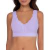 Fruit of the Loom Women’s 2-Pack Full Coverage Wireless Cotton Bra – Soft & Everyday Comfort(Lilac Whisper/Grey Heather)