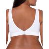 Fruit of the Loom Women’s 2-Pack Full Coverage Wireless Cotton Bra – Soft & Everyday Comfort(White/Grey Heather)