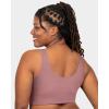 Fruit of the Loom Womens 360 Stretch Seamless Longline Sport Bra, Comfortable Wireless Bras, Seamless Full-Coverage for a Natural Shape