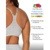 Fruit of the Loom Women’s Adjustable Shirred Front Racerback Sports Bra, Multi Pack Options(Desert Dusk/Black/Blushing Rose)