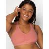 Fruit of the Loom Women’s Adjustable Shirred Front Racerback Sports Bra, Multi Pack Options(Desert Dusk/Black/Blushing Rose)