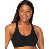 Fruit of the Loom Women’s Adjustable Shirred Front Racerback Sports Bra, Multi Pack Options(Heather Grey/ White/ Black)